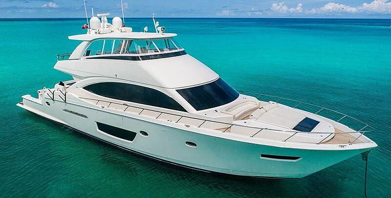 a white yacht in the ocean aboard MARYBELLE Yacht for Sale