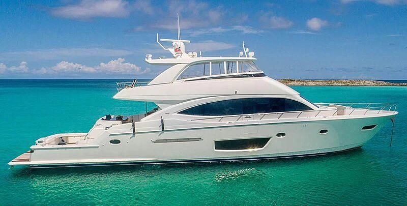 a white yacht in the water aboard MARYBELLE Yacht for Sale