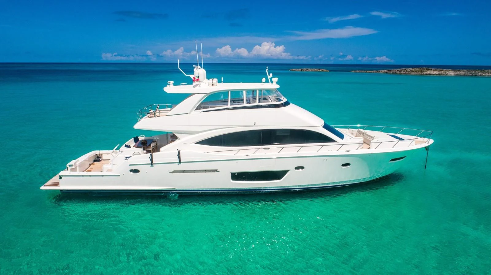 a white yacht in the water aboard MARYBELLE Yacht for Sale