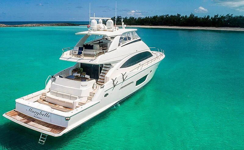 a white boat in the water aboard MARYBELLE Yacht for Sale