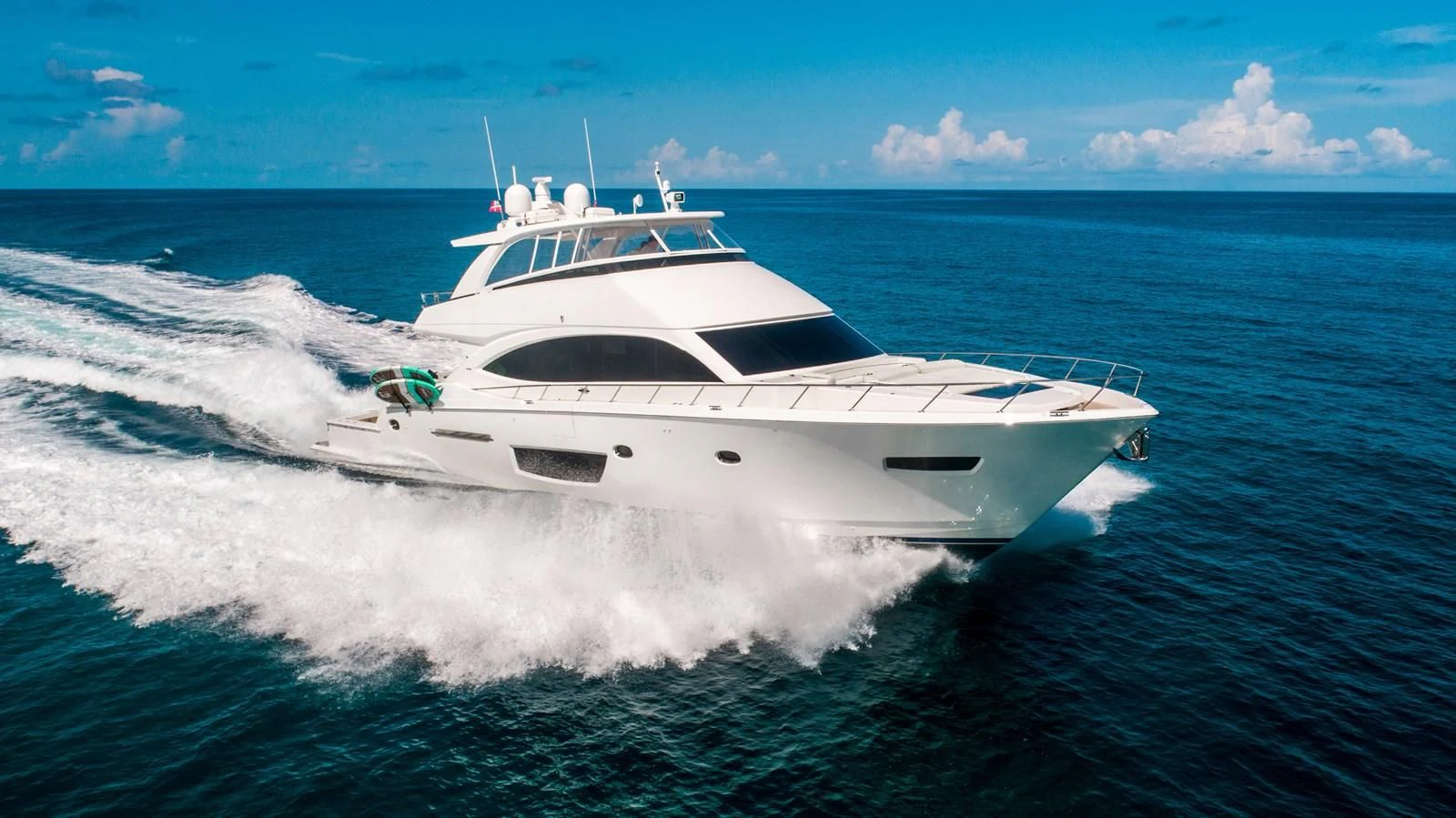 a white yacht on the water aboard MARYBELLE Yacht for Sale