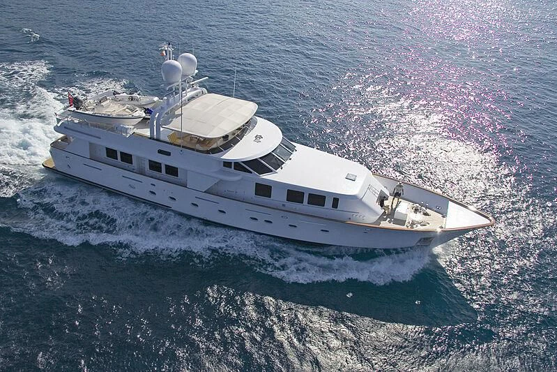 a ship in the water aboard CRISS C Yacht for Sale