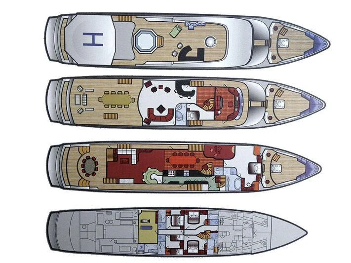 a couple of remotes aboard AURORA Yacht for Charter