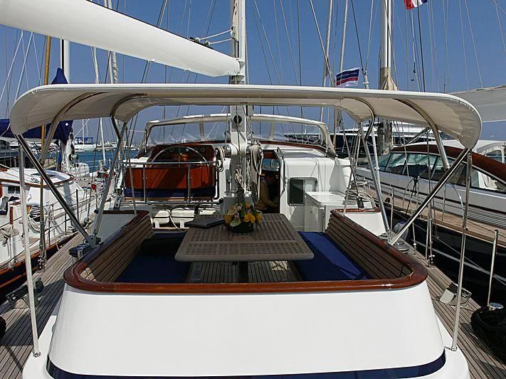 a boat on the water aboard BLACK MOLLY Yacht for Sale
