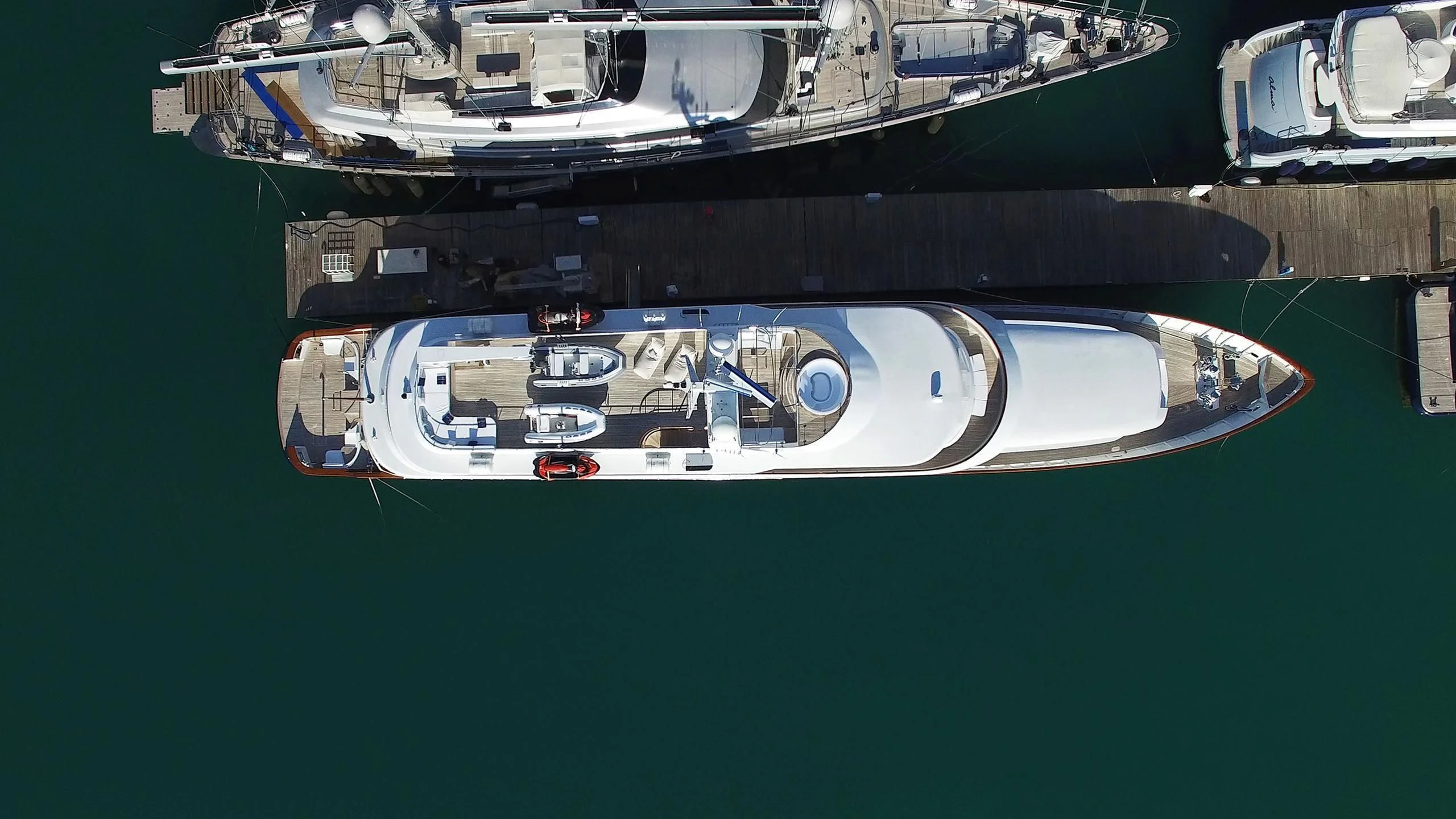 a boat on the water aboard WIND OF FORTUNE Yacht for Charter