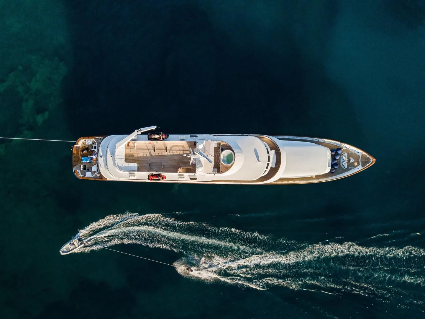 a space ship in the sky aboard WIND OF FORTUNE Yacht for Charter