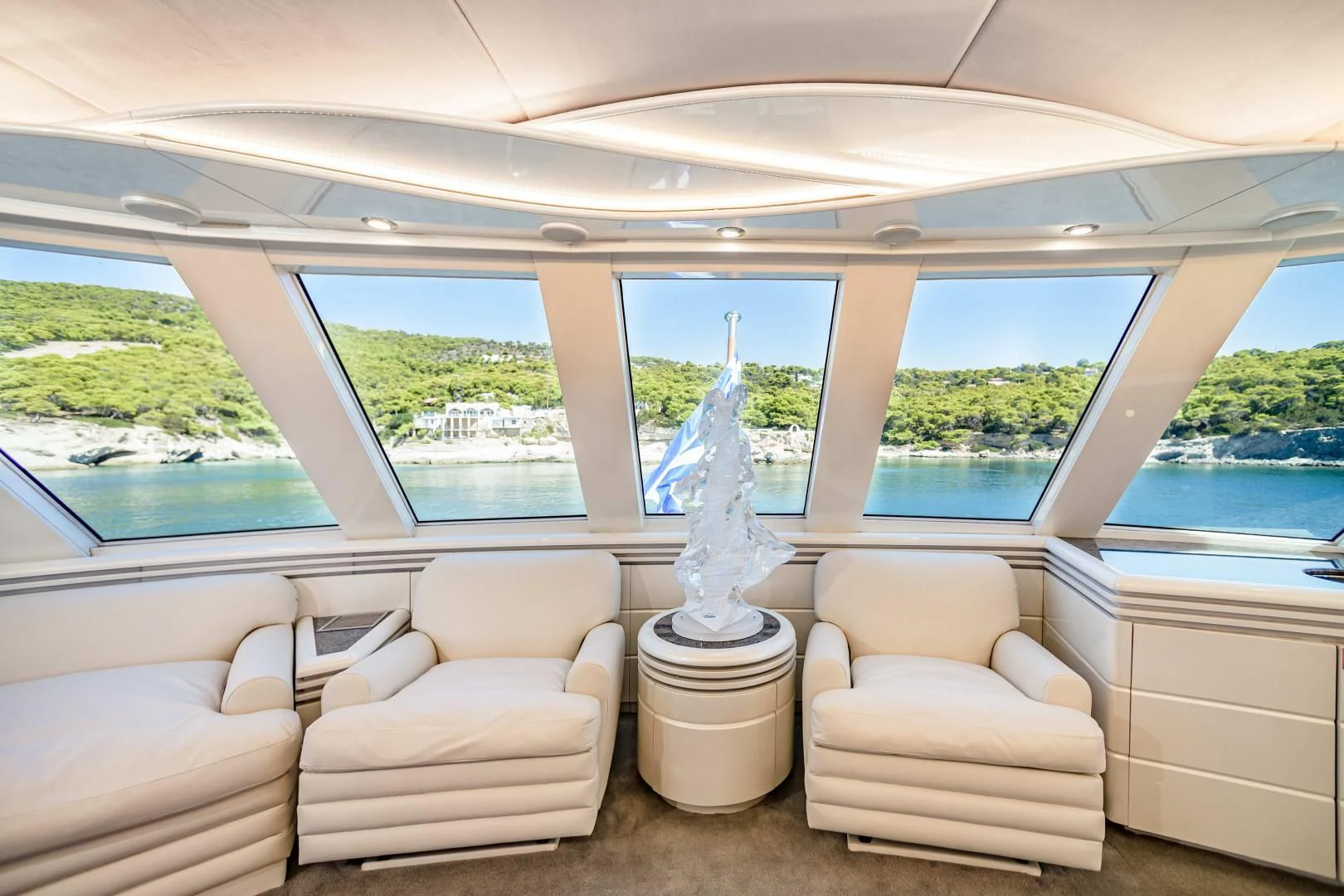 a boat on the water aboard WIND OF FORTUNE Yacht for Charter