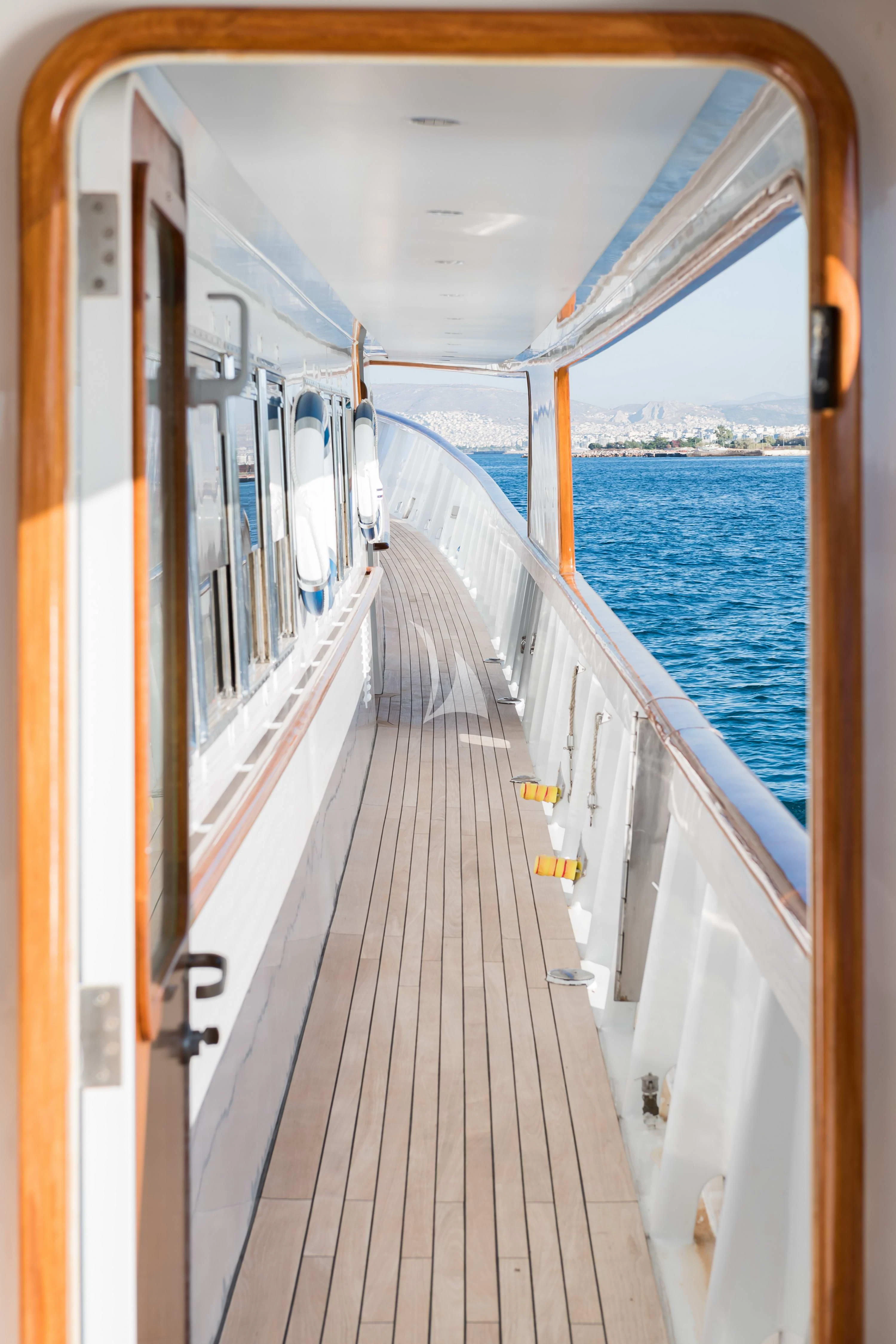 a boat on the water aboard WIND OF FORTUNE Yacht for Charter
