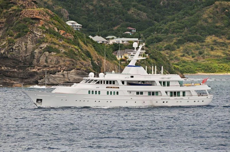 a boat on the water aboard LADY BEATRICE Yacht for Sale
