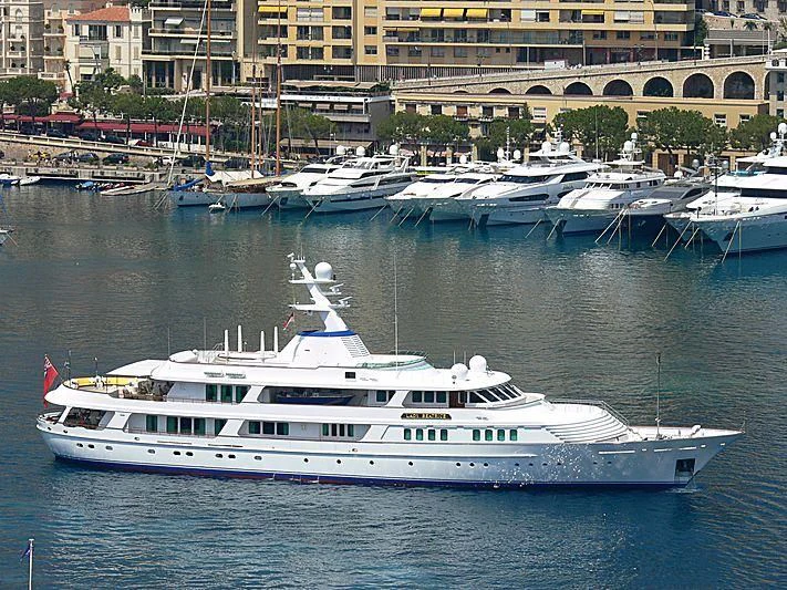 a boat in the water aboard LADY BEATRICE Yacht for Sale