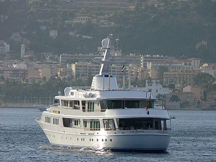 a boat on the water aboard LADY BEATRICE Yacht for Sale
