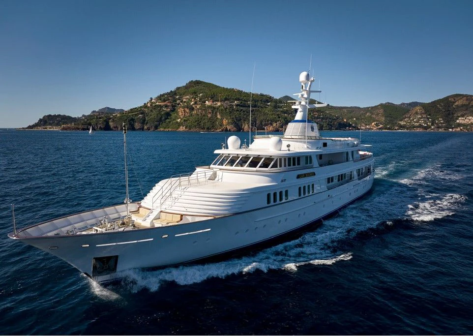 a boat on the water aboard LADY BEATRICE Yacht for Sale