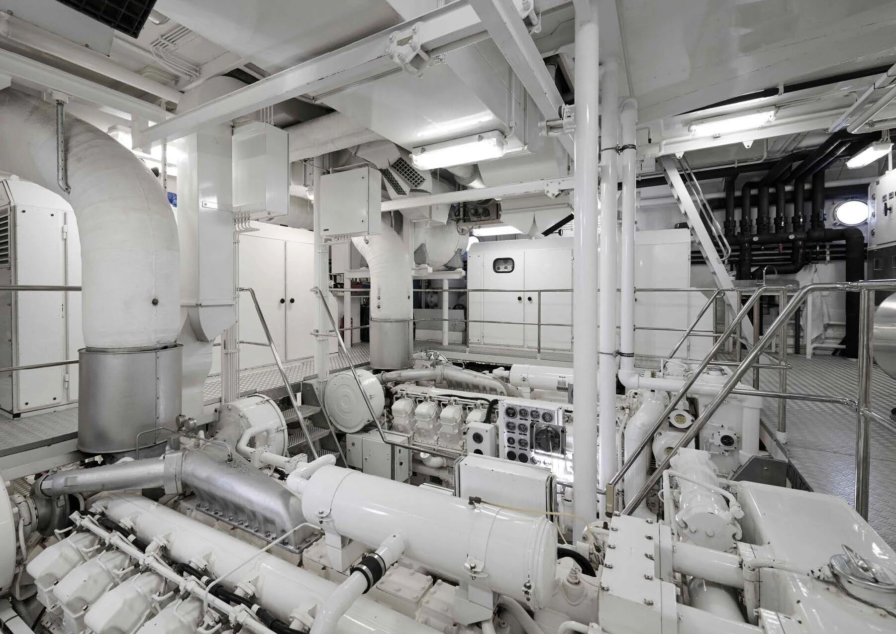 a factory with machinery aboard LADY BEATRICE Yacht for Sale