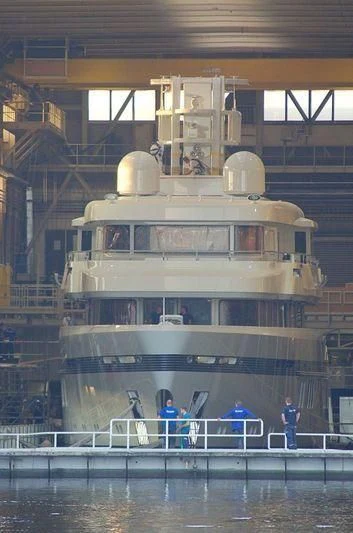 a large white ship aboard PROMISE Yacht for Sale