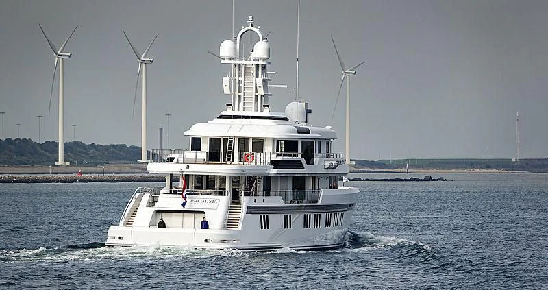 a boat on the water aboard PROMISE Yacht for Sale