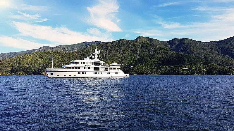 a boat on the water aboard PROMISE Yacht for Sale