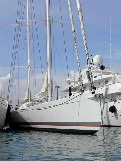 a boat on the water aboard MARI-CHA III Yacht for Sale