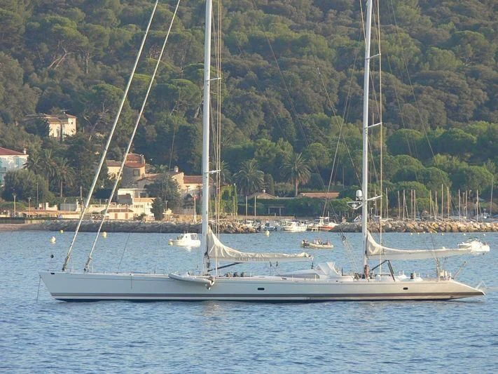 a sailboat on the water aboard MARI-CHA III Yacht for Sale