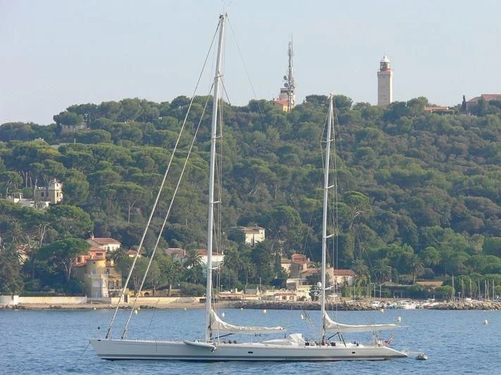 a sailboat on the water aboard MARI-CHA III Yacht for Sale