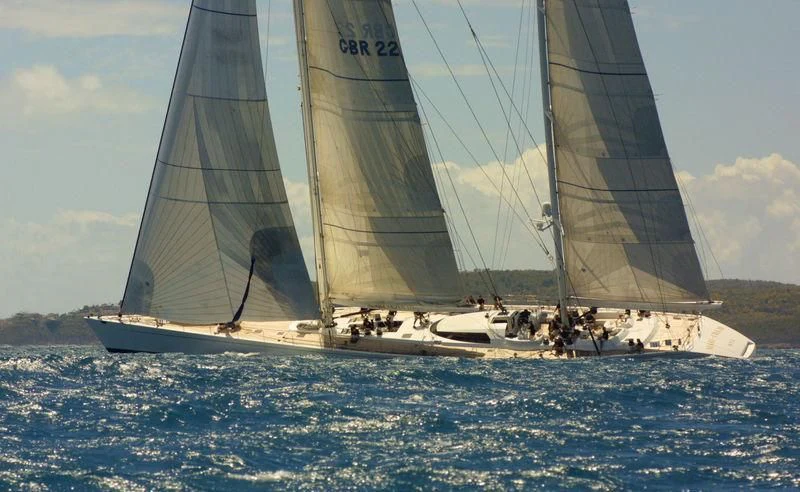 a sailboat on the water aboard MARI-CHA III Yacht for Sale