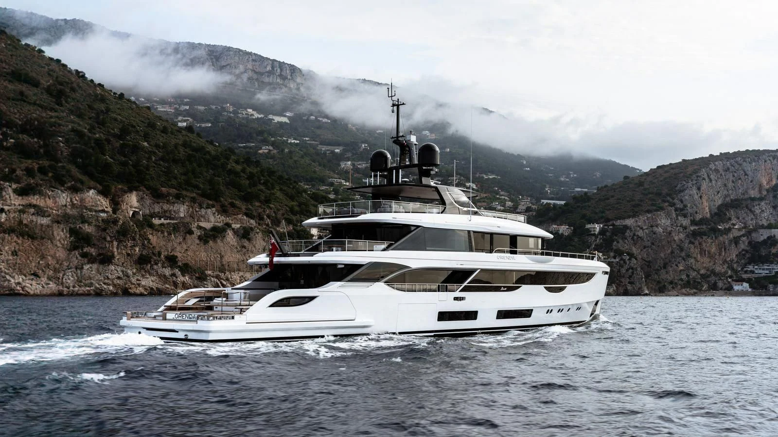 a boat on the water aboard WAVE Yacht for Sale