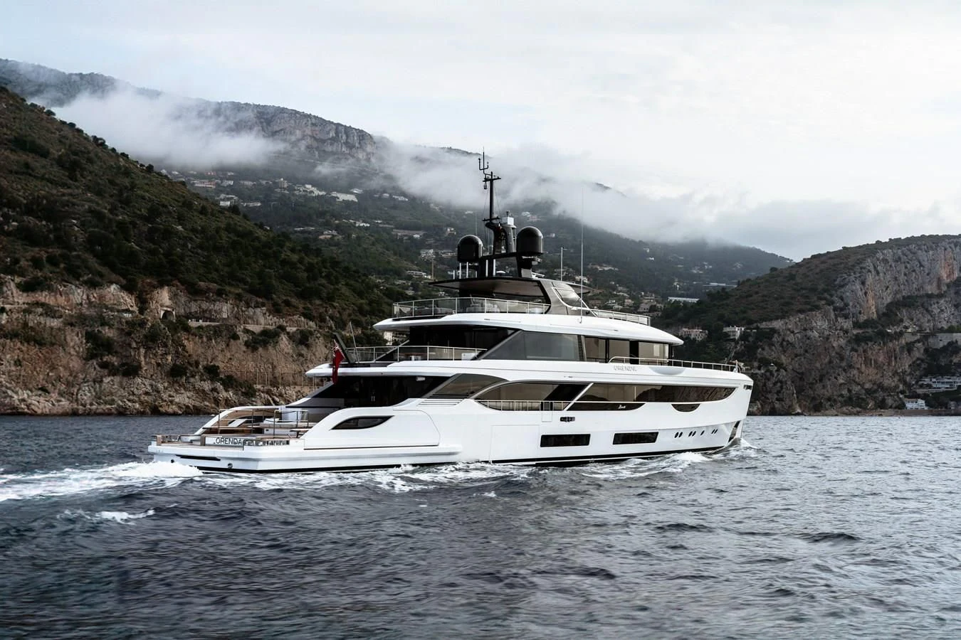 a boat on the water aboard WAVE Yacht for Sale