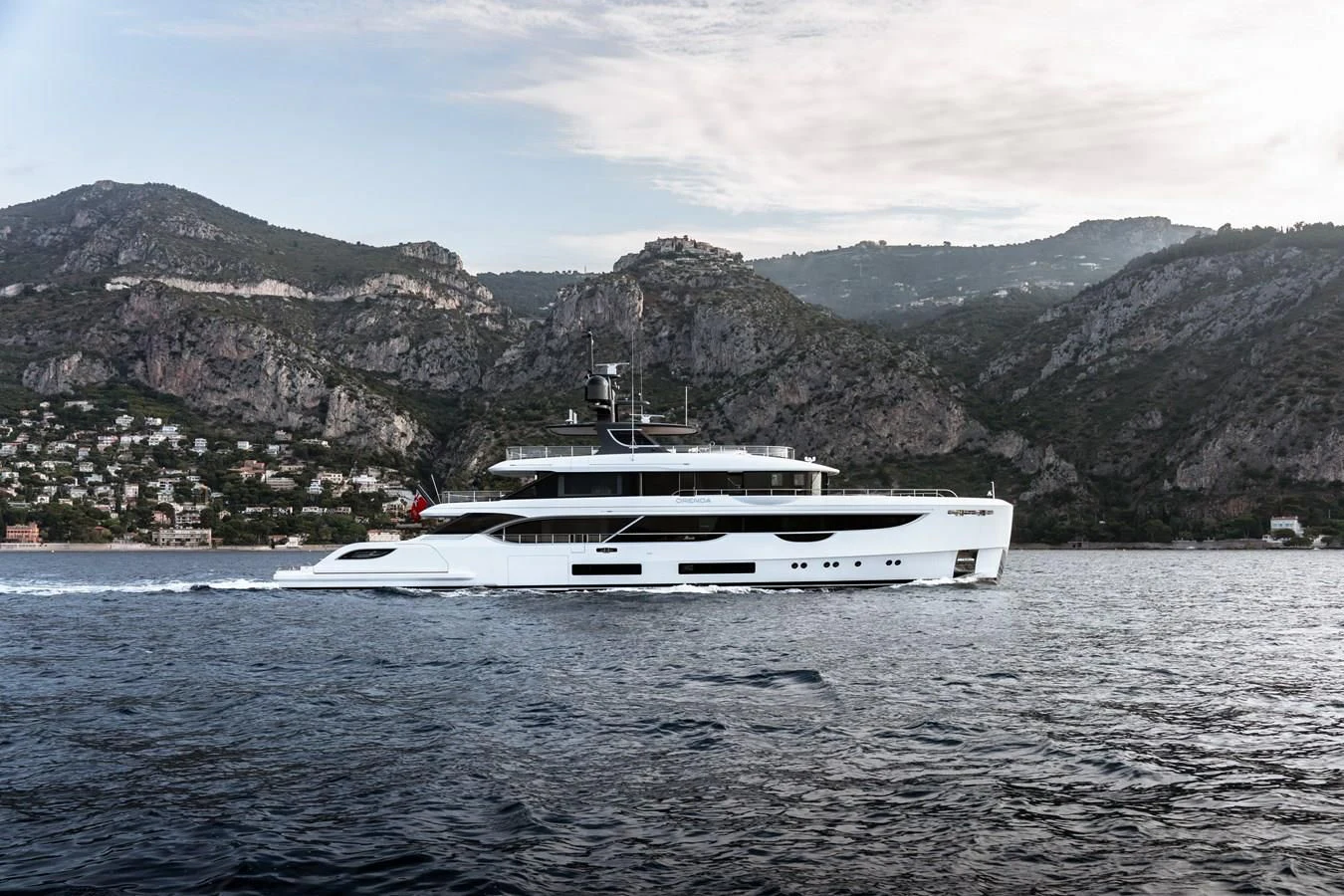 a boat in the water aboard WAVE Yacht for Sale