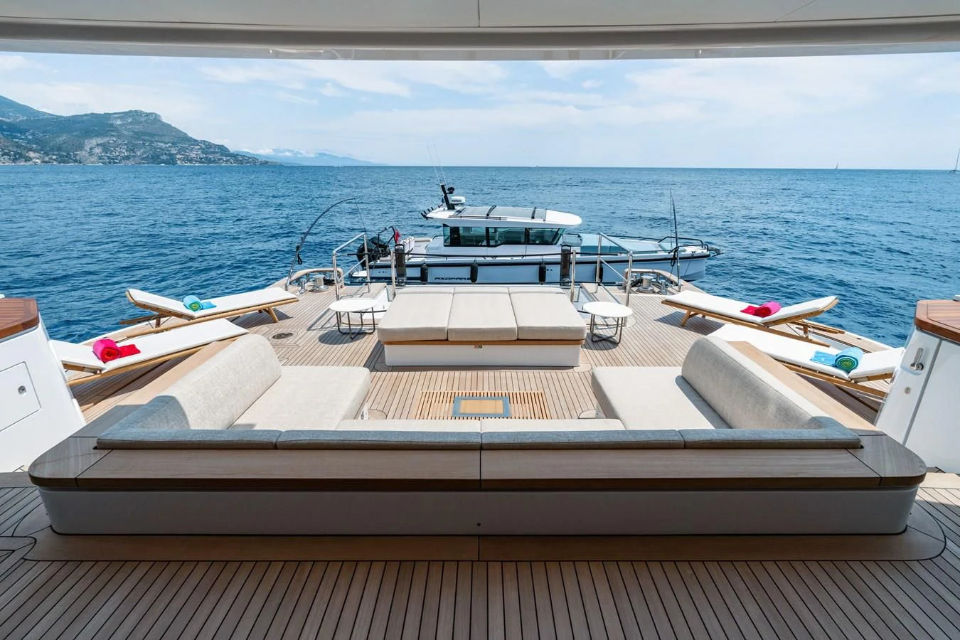 a boat on the water aboard WAVE Yacht for Sale