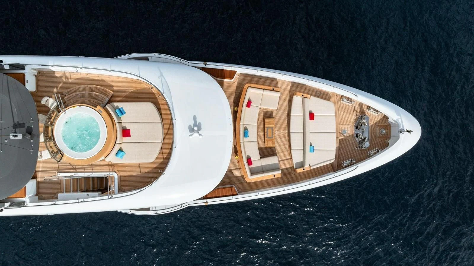 a space shuttle on a planet aboard WAVE Yacht for Sale
