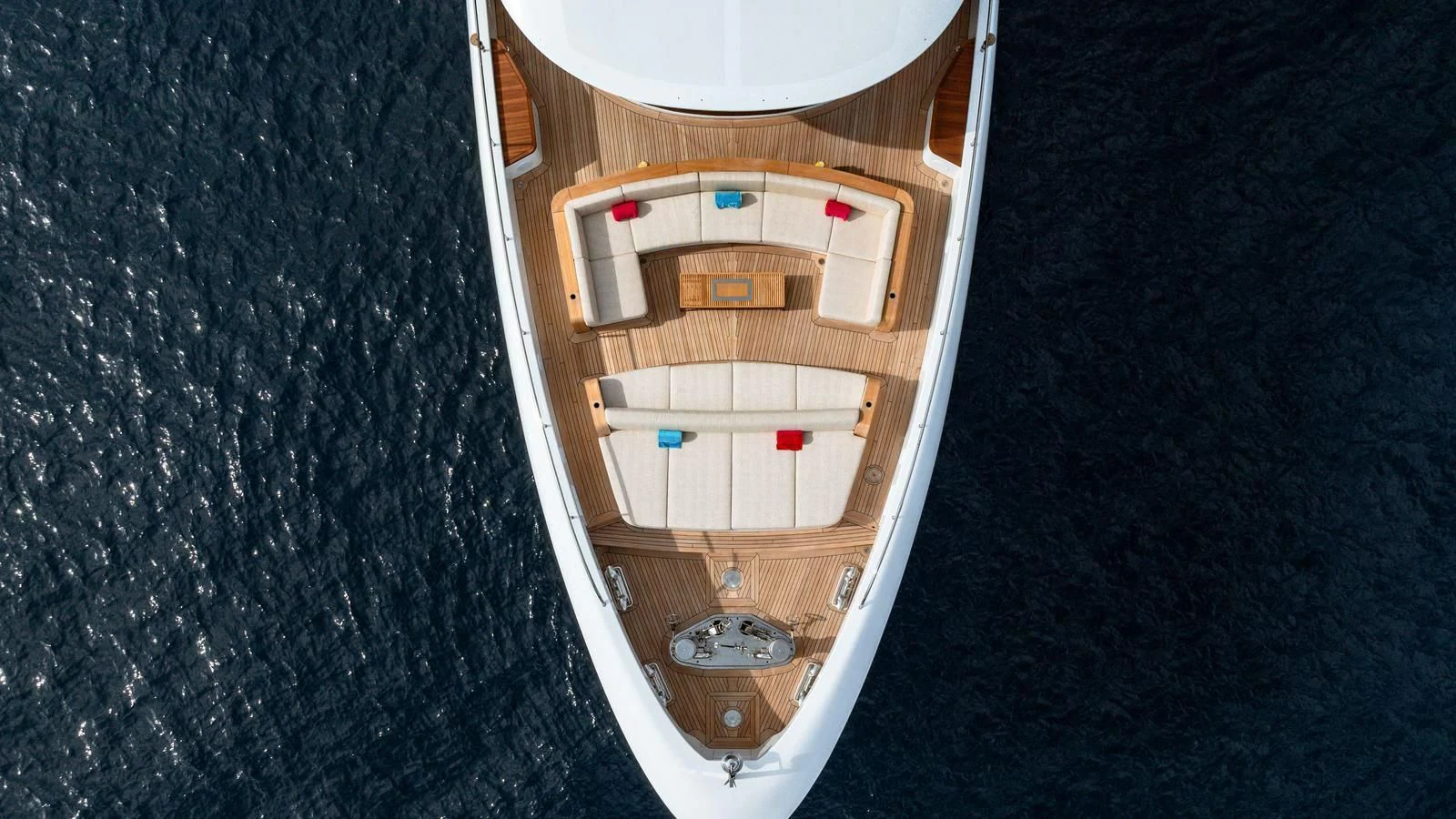 a space ship on a black surface aboard WAVE Yacht for Sale