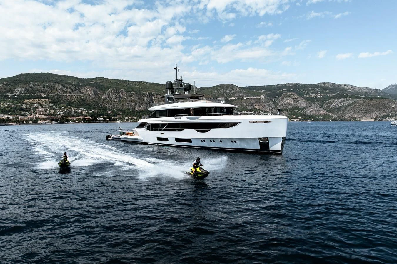 a boat on the water aboard WAVE Yacht for Sale