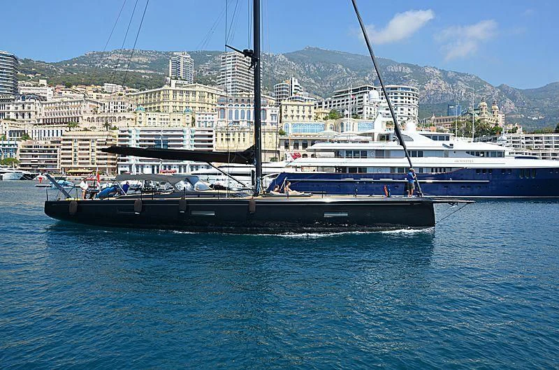 a boat in the water aboard ESSENTIA Yacht for Sale