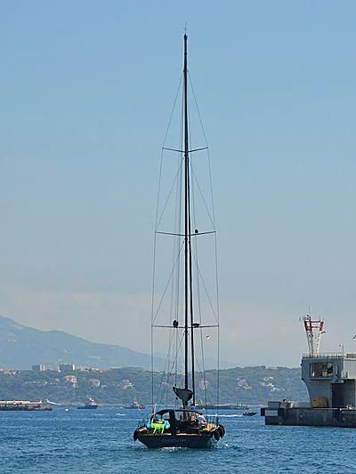a sailboat on the water aboard ESSENTIA Yacht for Sale