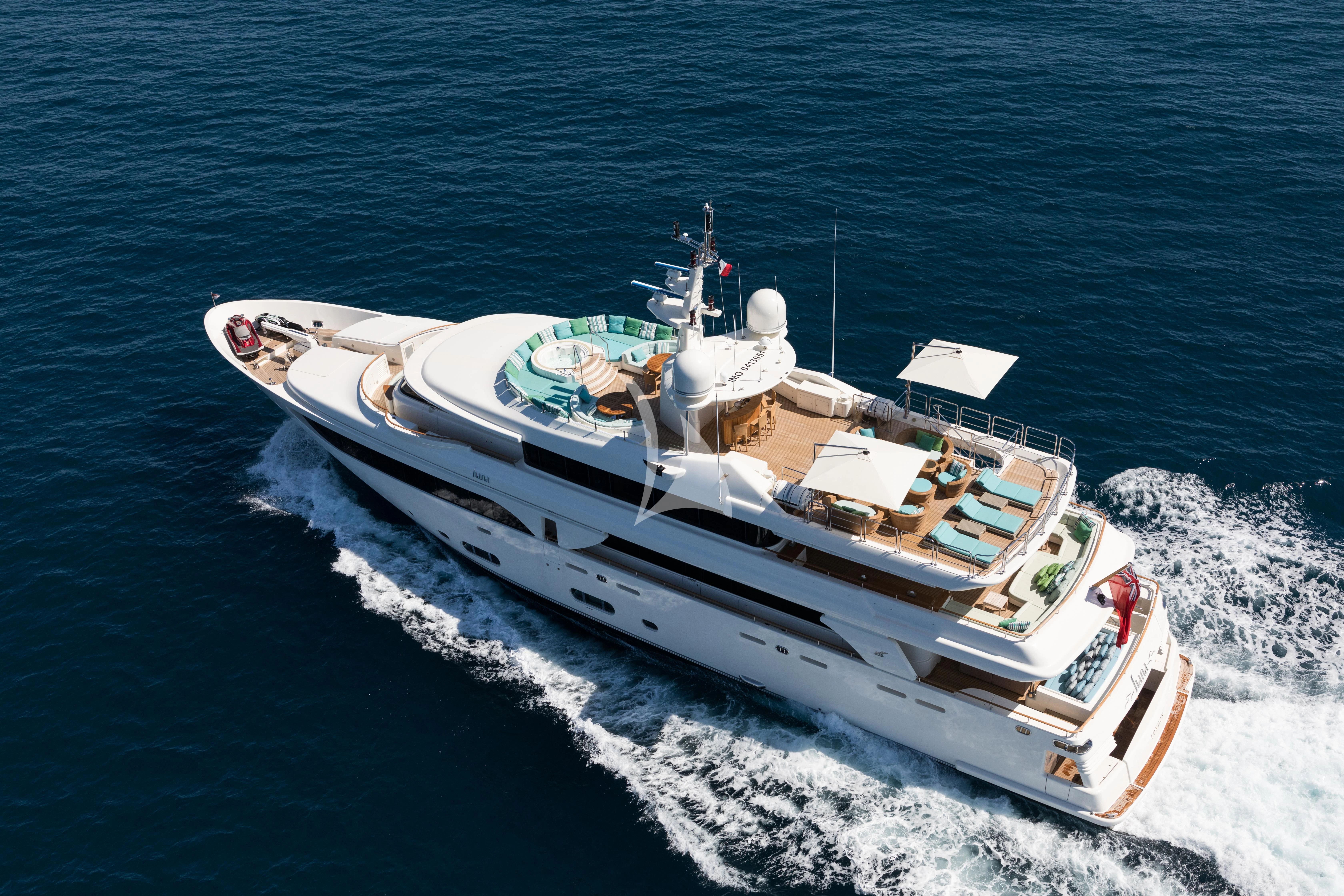 a boat on the water aboard HANA Yacht for Charter