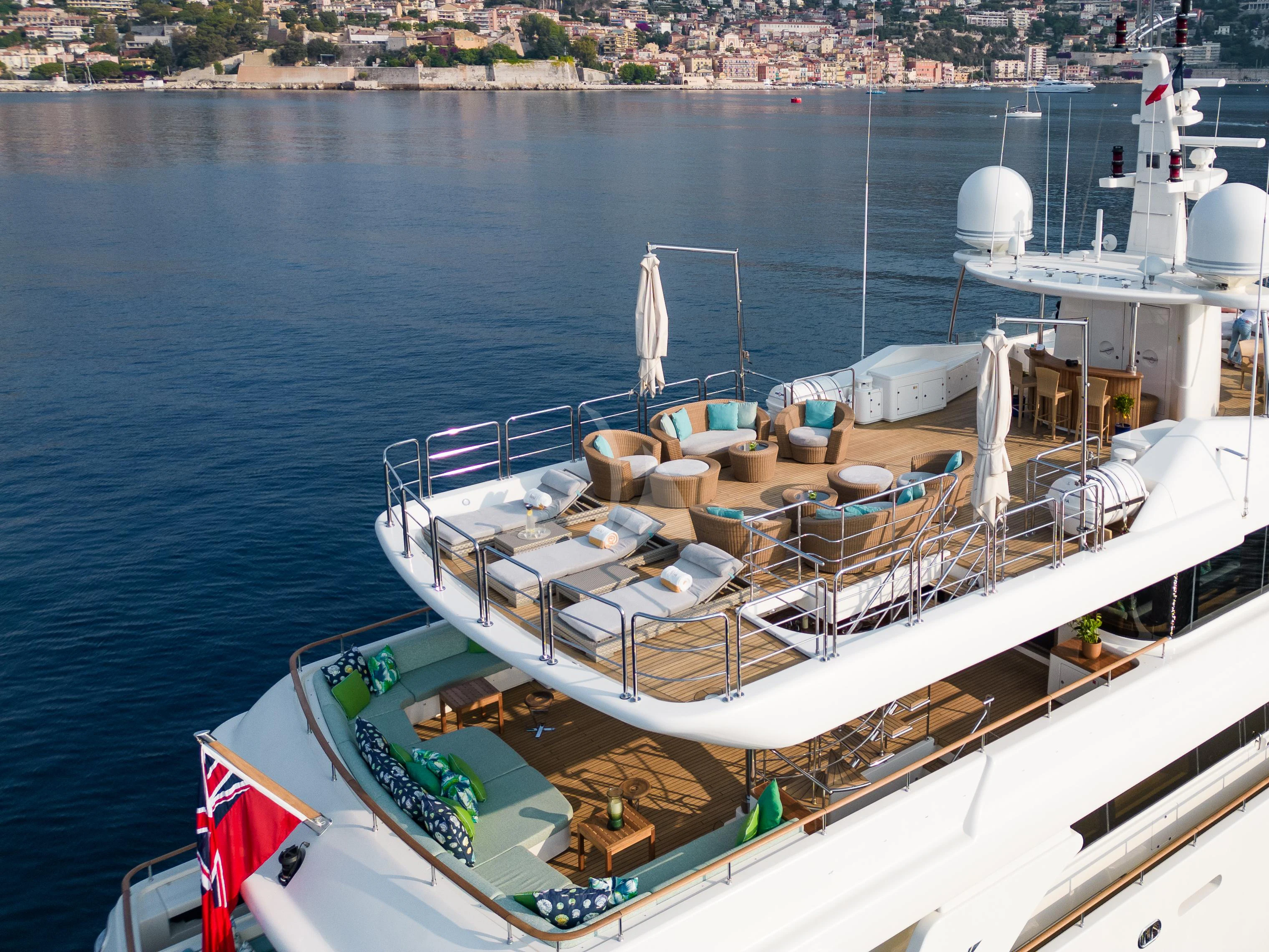 a boat on the water aboard HANA Yacht for Charter