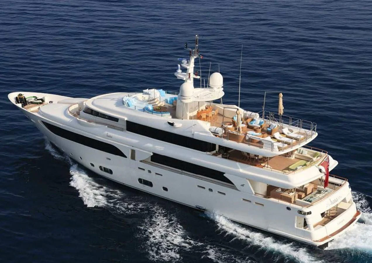 a ship in the water aboard HANA Yacht for Charter