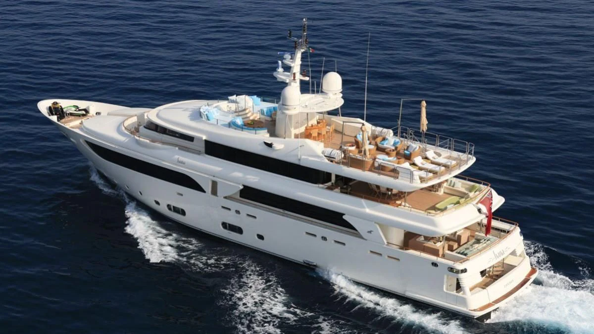 a ship on the water aboard HANA Yacht for Charter