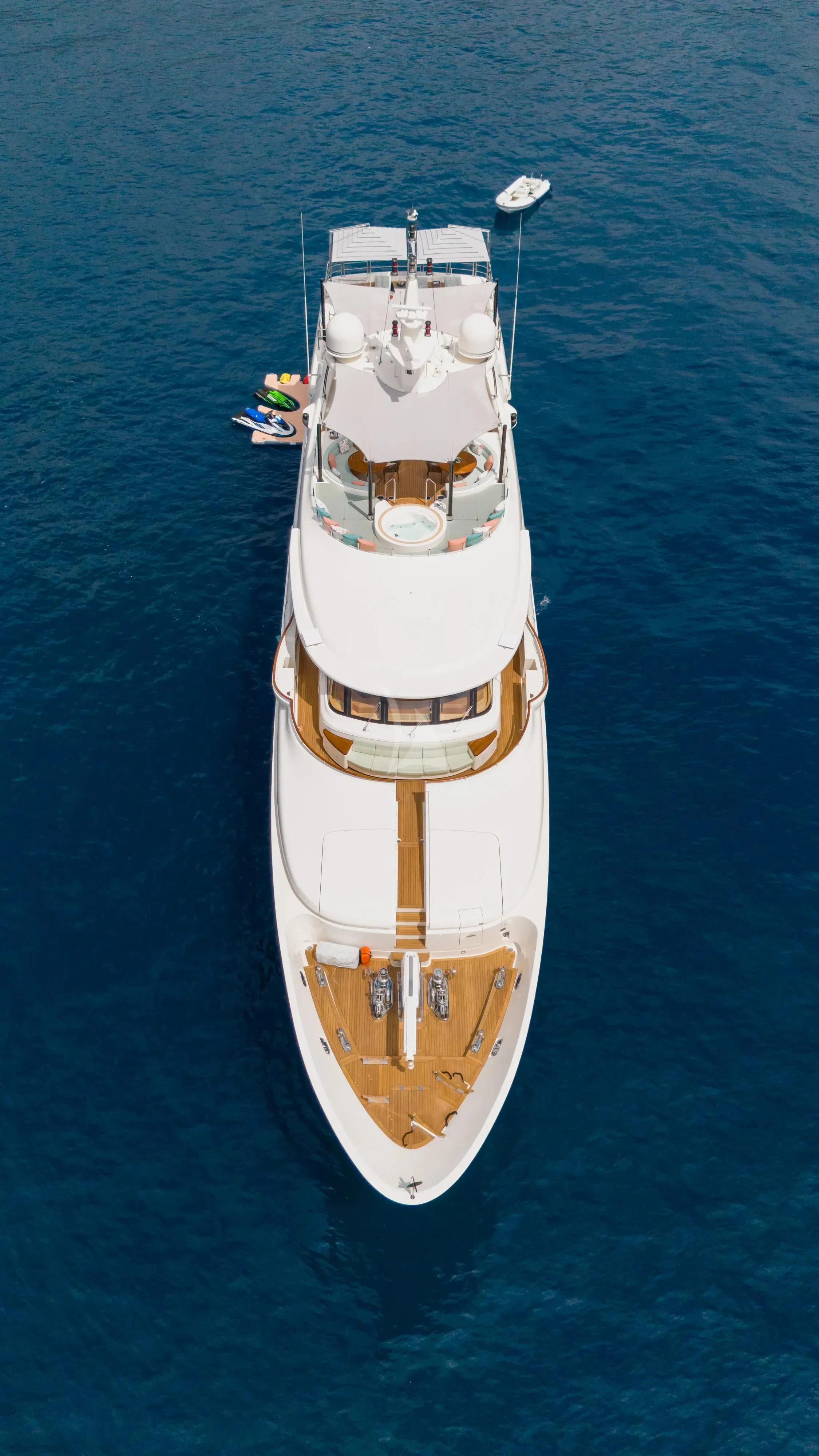 a ship in the water aboard HANA Yacht for Charter