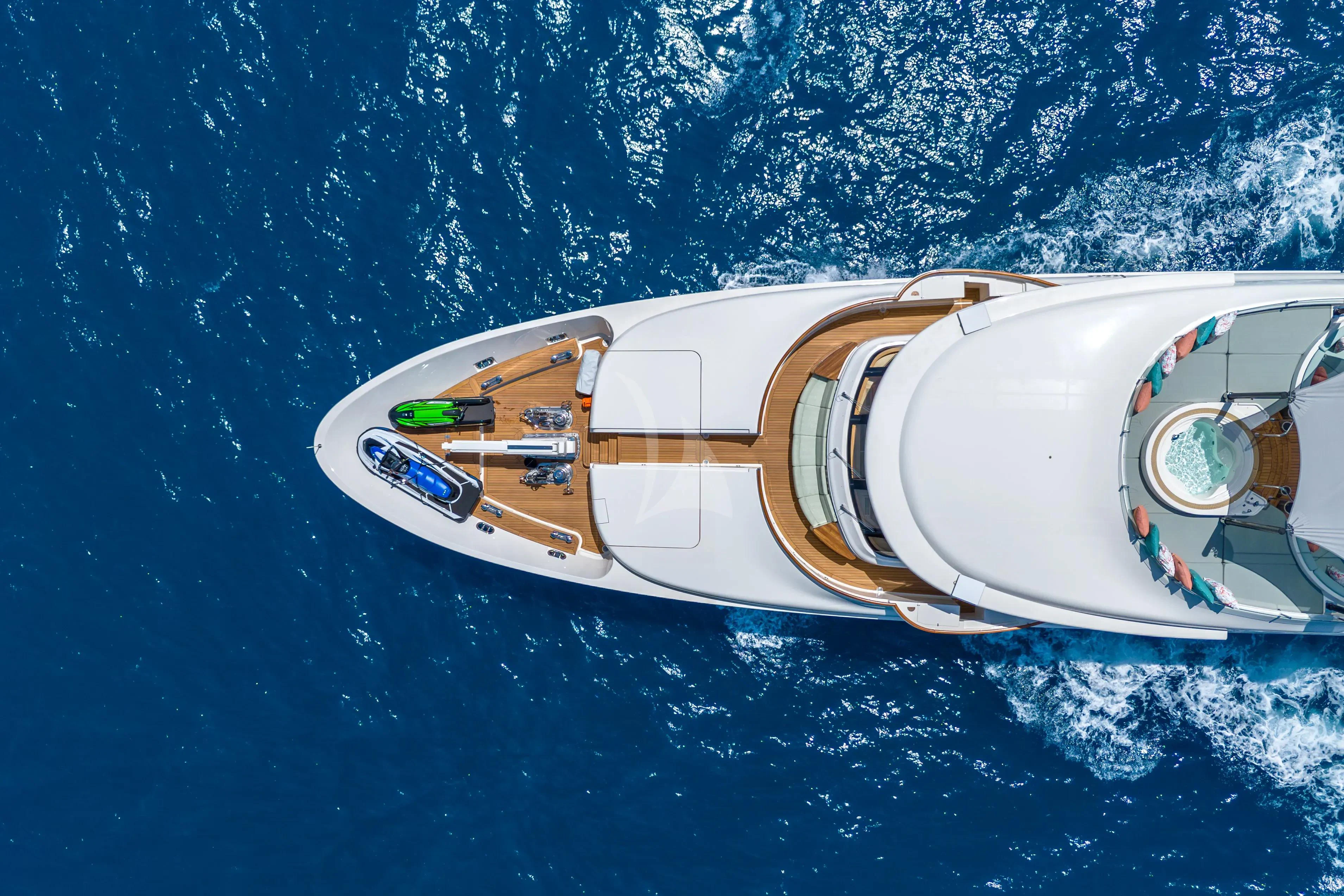 a boat in the water aboard HANA Yacht for Charter