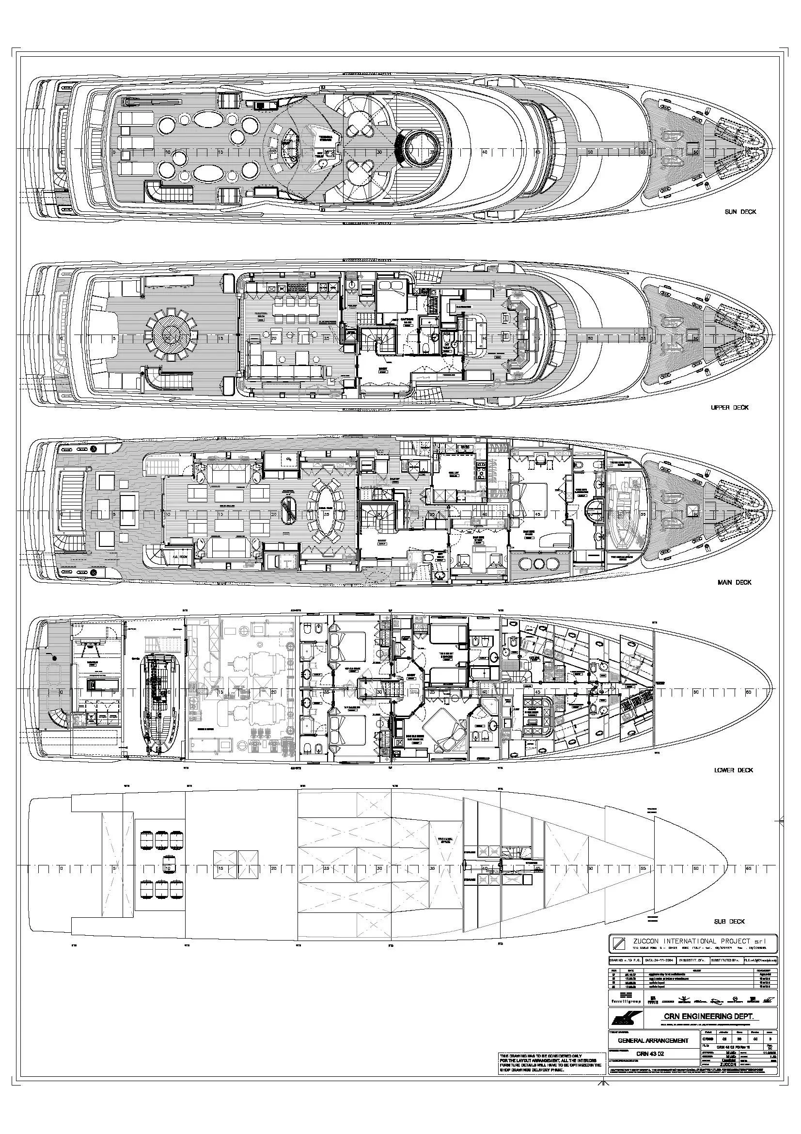 diagram, engineering drawing aboard HANA Yacht for Charter