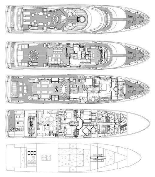 diagram, engineering drawing aboard HANA Yacht for Charter