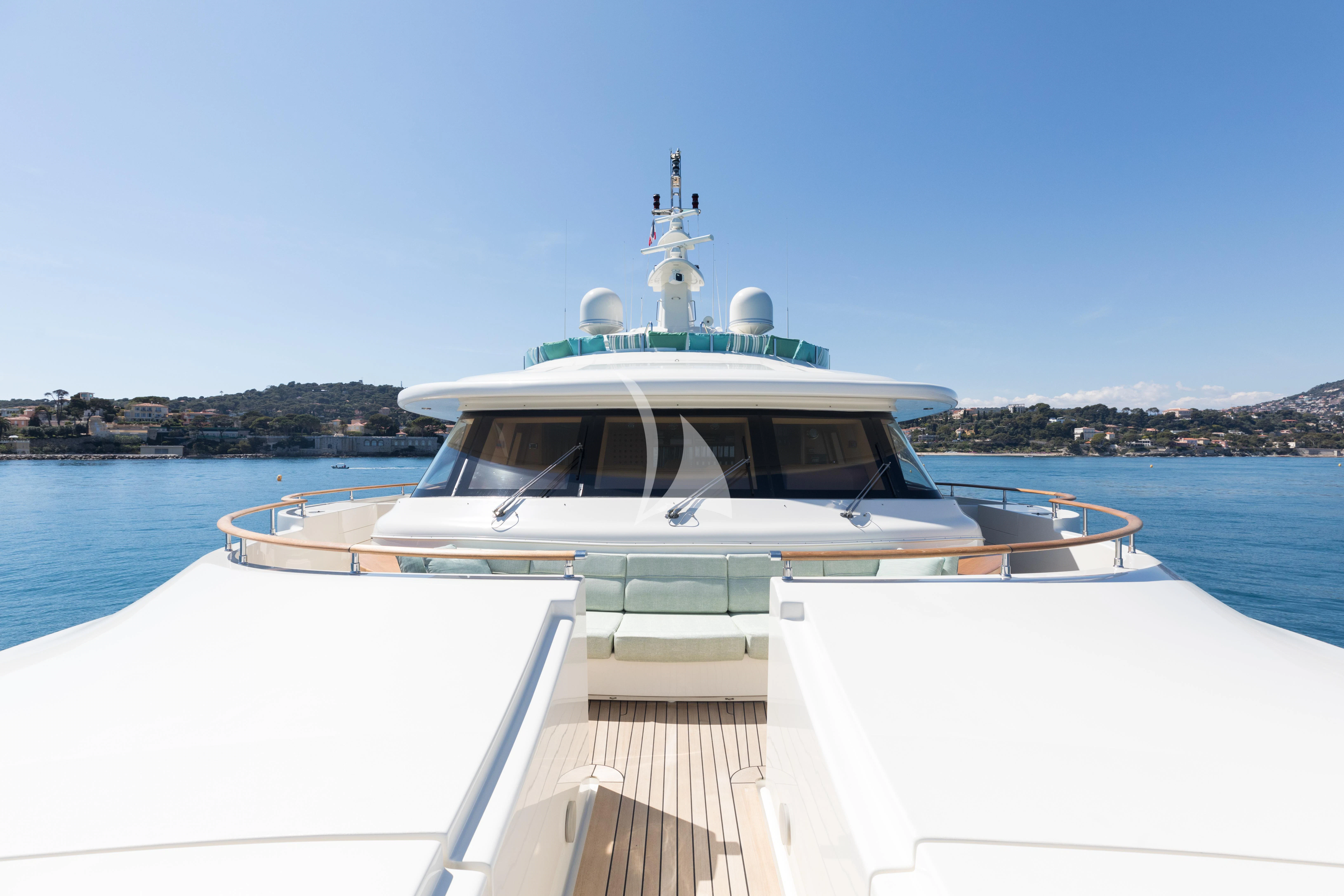 a boat on the water aboard HANA Yacht for Charter