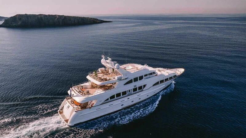 a boat on the water aboard OAK Yacht for Charter