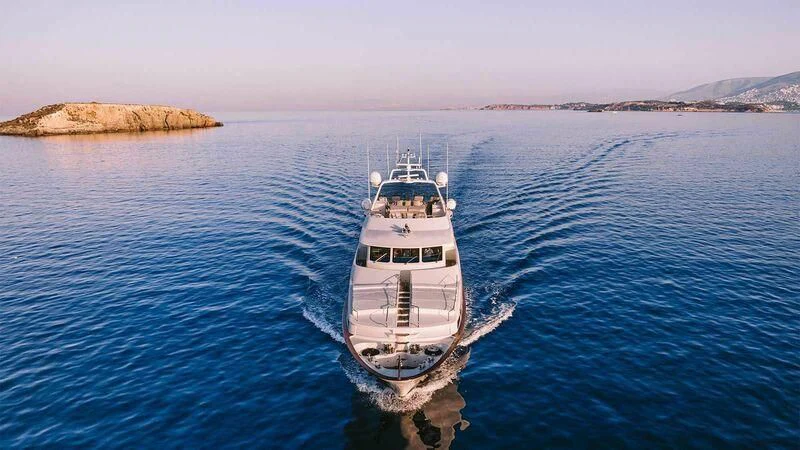 a boat on the water aboard OAK Yacht for Charter