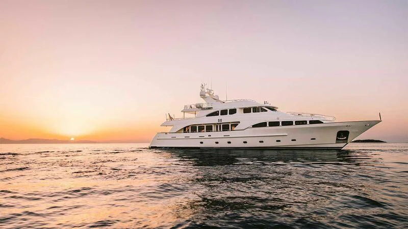 a boat in the water aboard OAK Yacht for Charter
