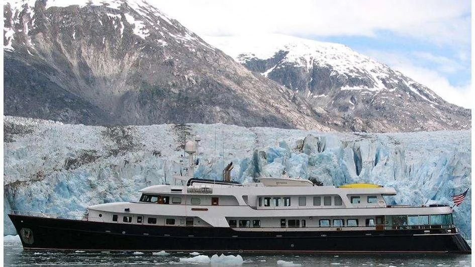 a ship in the water aboard STARGAZER Yacht for Sale