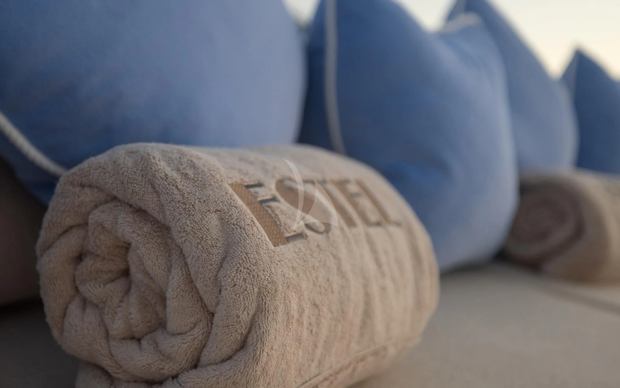 a close-up of a person's foot aboard LA ROMANA Yacht for Sale