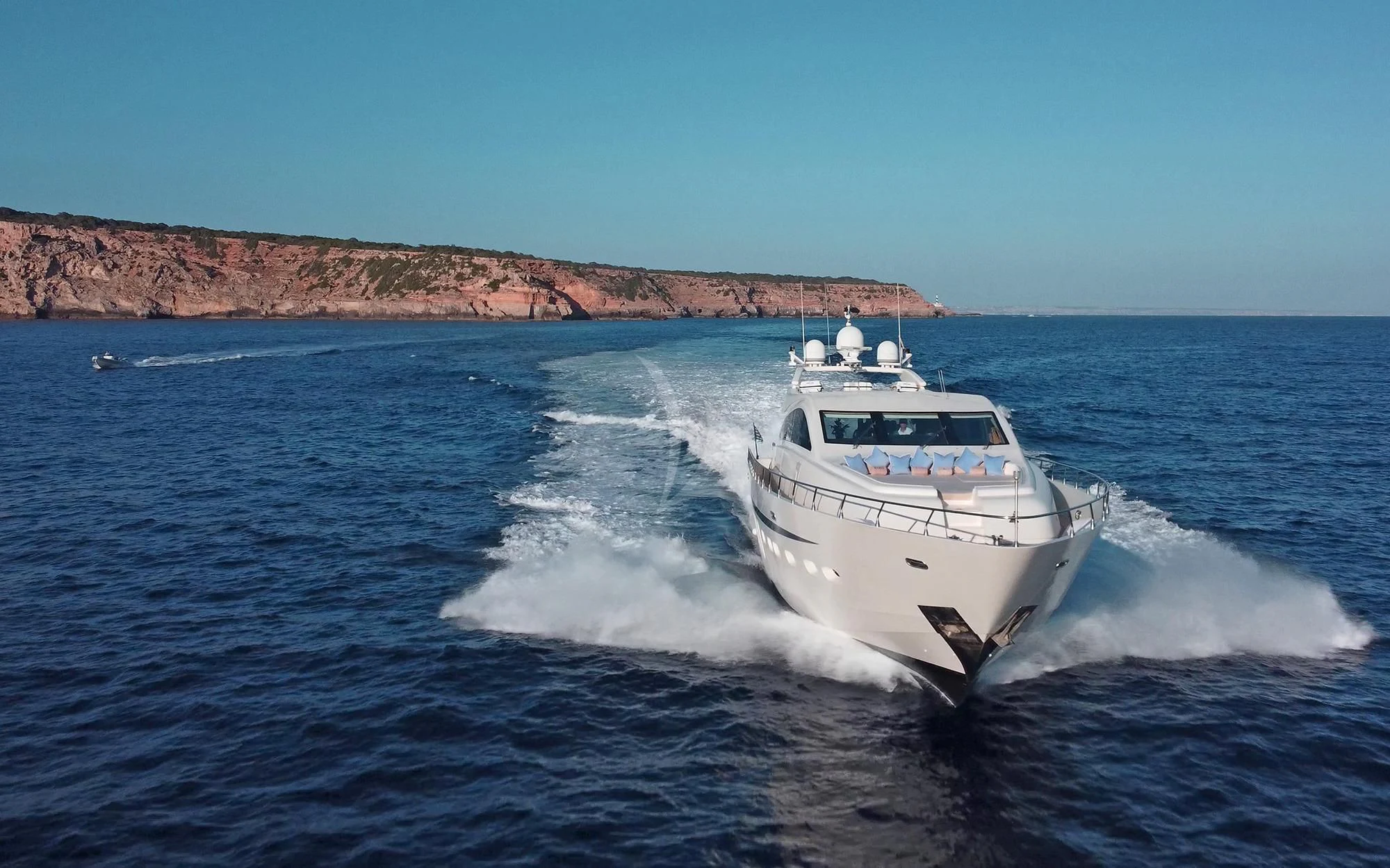 a boat on the water aboard LA ROMANA Yacht for Sale