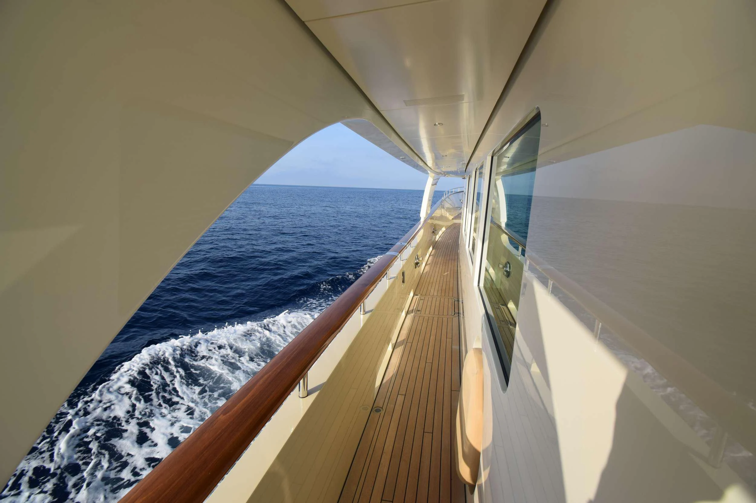 a boat on the water aboard ORIZZONTE Yacht for Sale