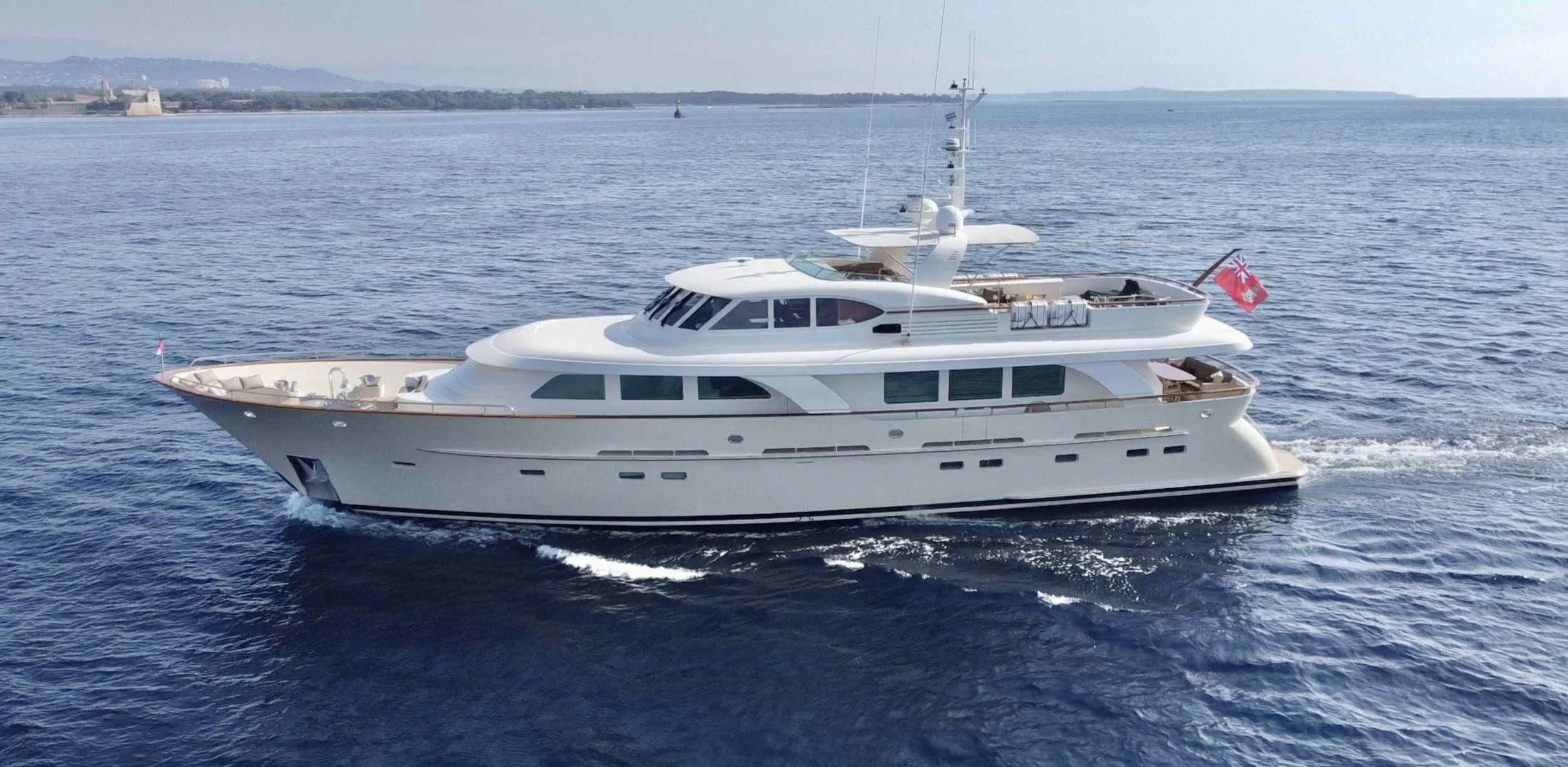a boat on the water aboard ORIZZONTE Yacht for Sale